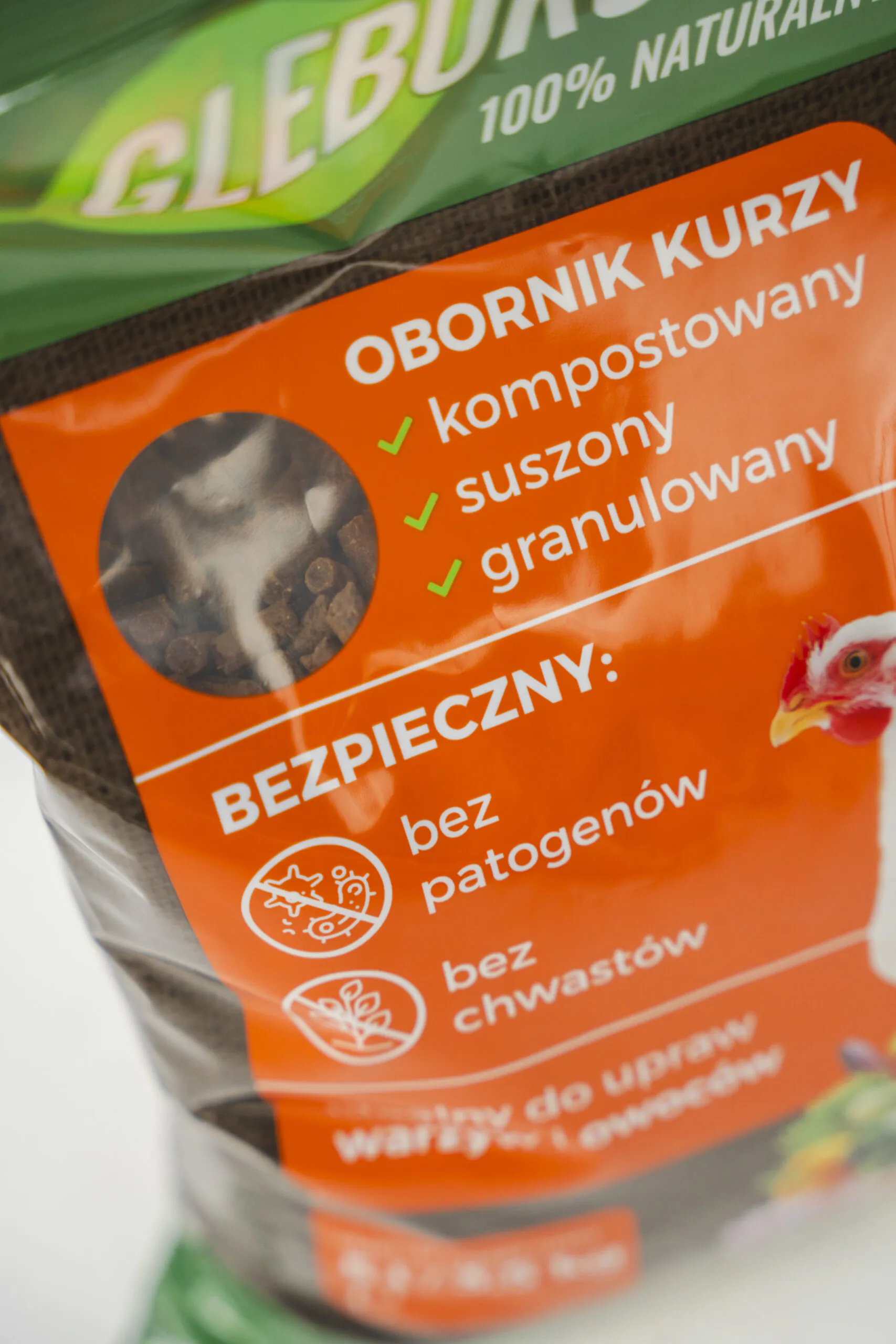 Obornik kurzy organiczny granulowany 20L (14kg) nawóz Glebokuracja