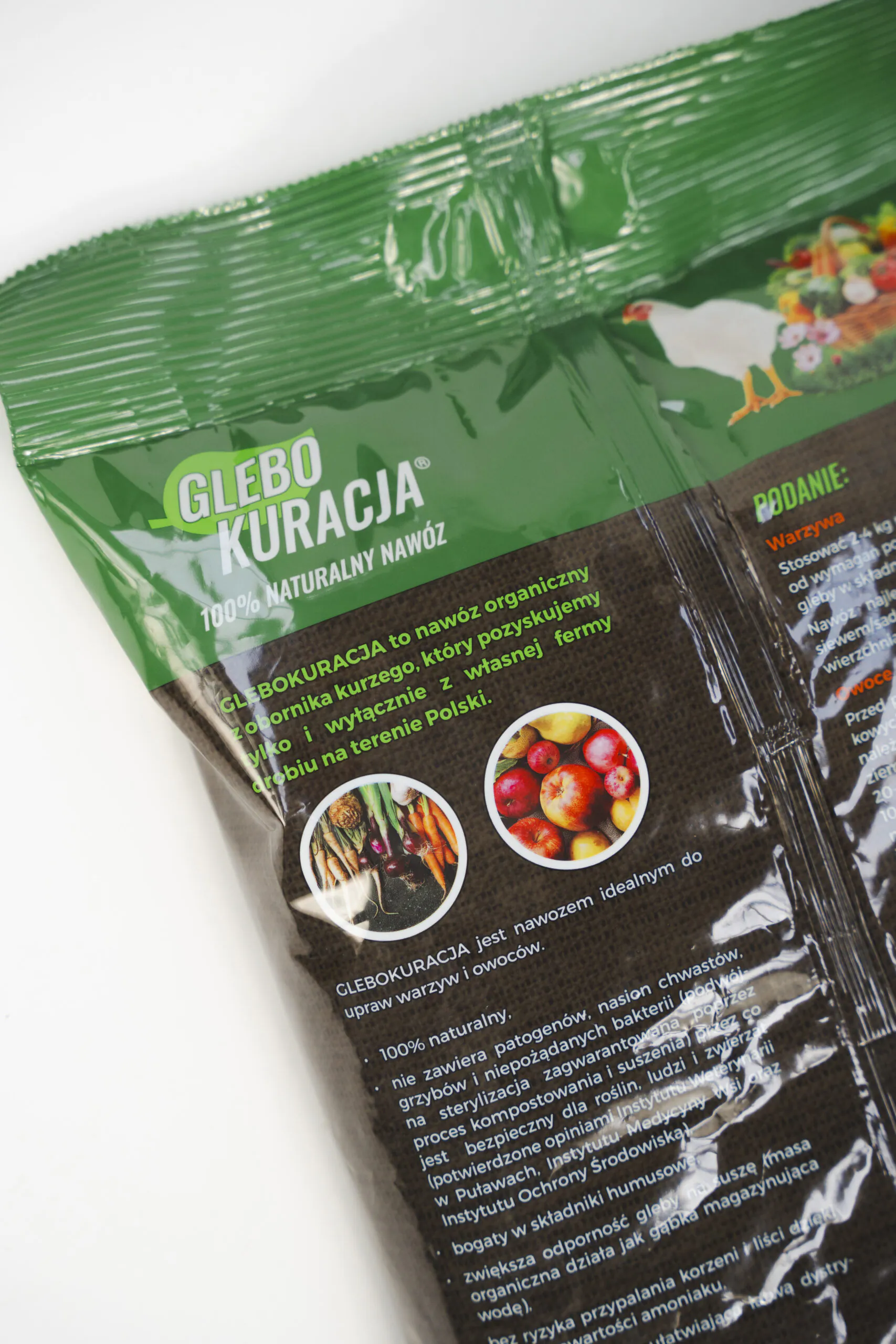 Obornik kurzy organiczny granulowany 20L (14kg) nawóz Glebokuracja