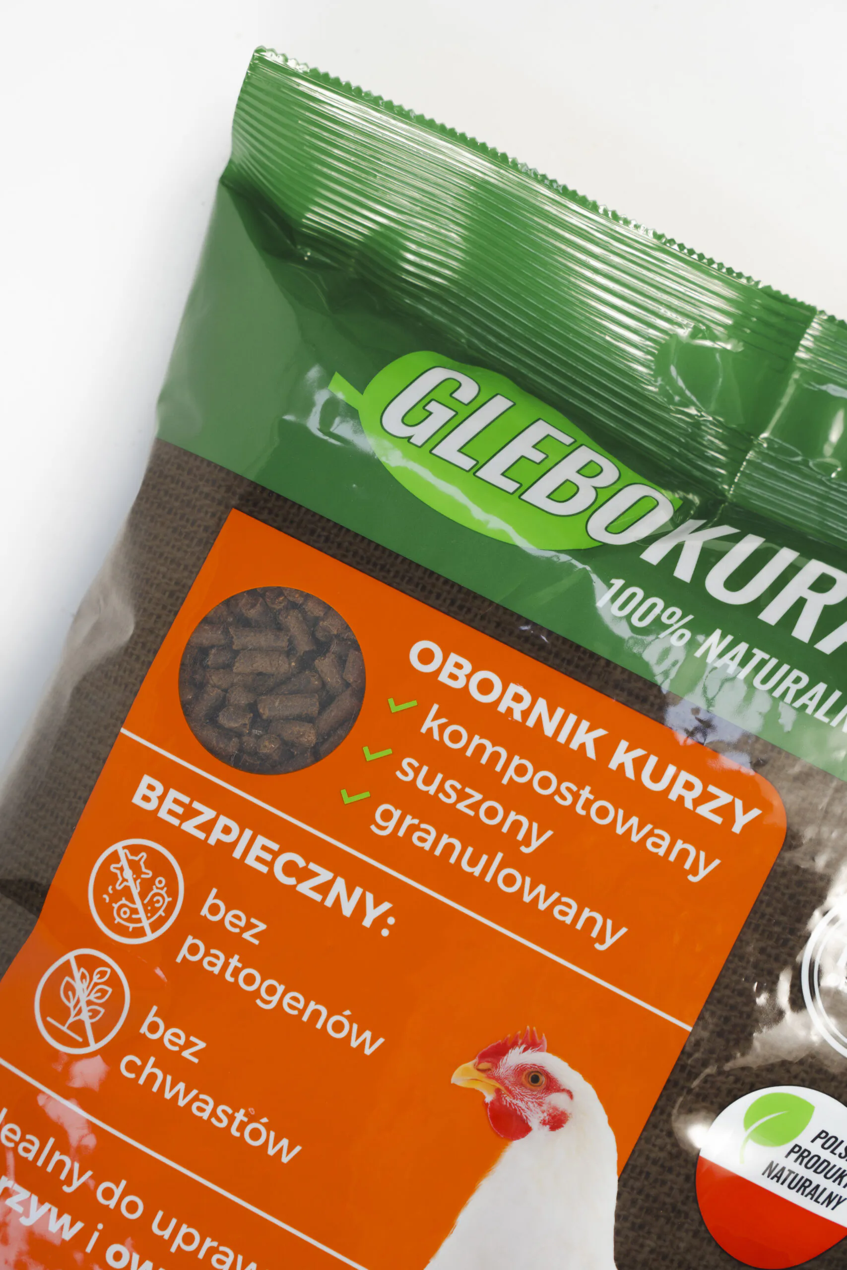 Obornik kurzy organiczny granulowany 20L (14kg) nawóz Glebokuracja