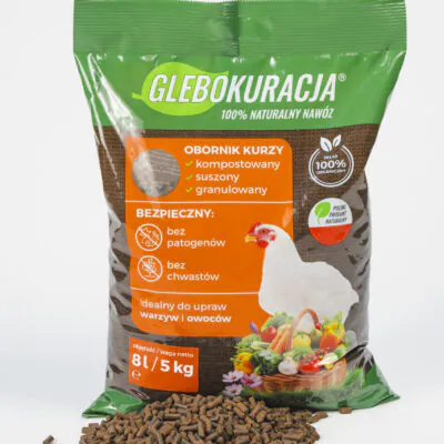 Obornik kurzy organiczny granulowany 8L (5kg) nawóz Glebokuracja