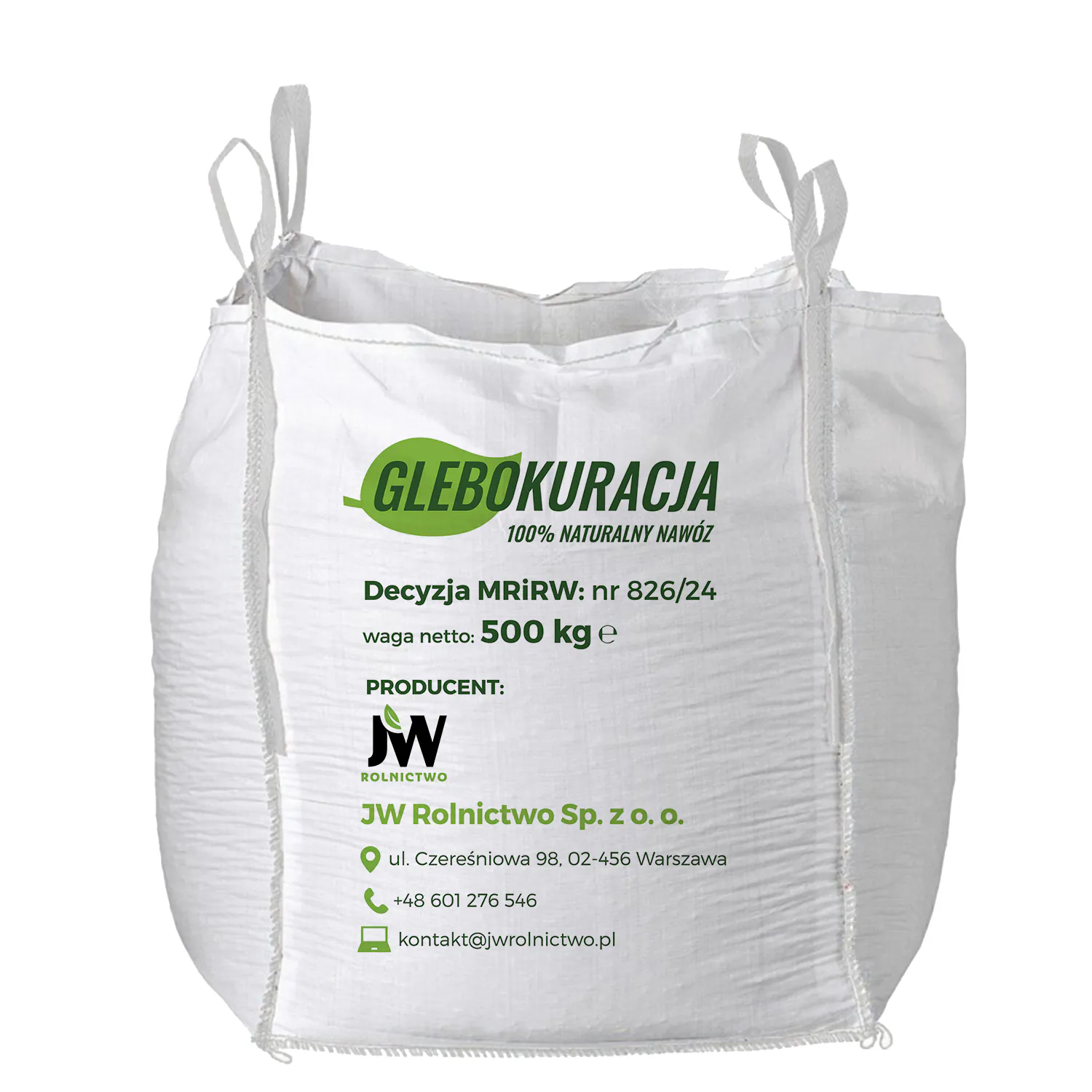 Obornik kurzy organiczny granulowany BIG-BAG (500kg) nawóz Glebokuracja
